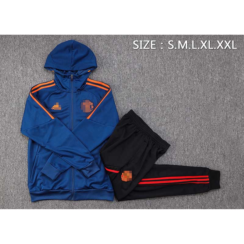 Chaqueta Entrenamiento con Capucha de Manchester United 2023/2024 Azul Oscuro